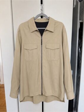 Theory Tweed Blend Shirt Jacket